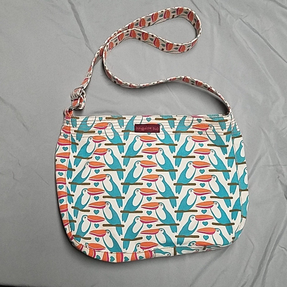 Beach bag/messenger bag pelican print Bungalow 360